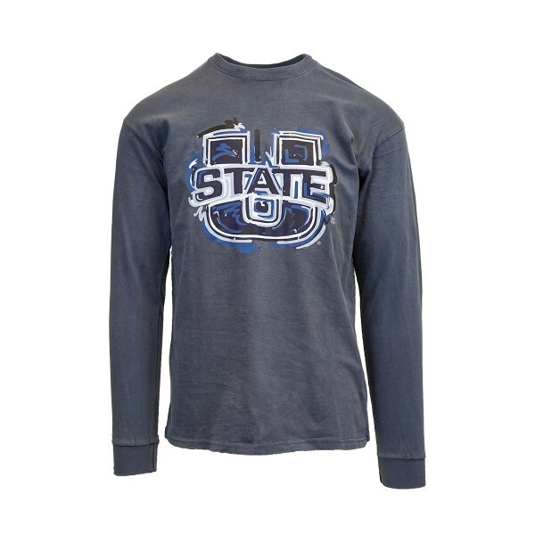 U-State Long-Sleeve Navy T-Shirt Justin Patten